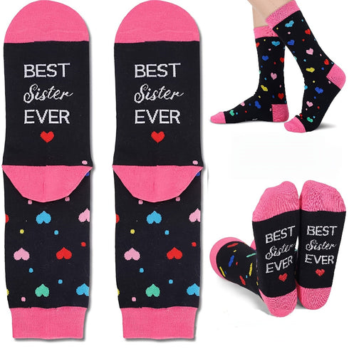 Best Sister Ever Knit Socks